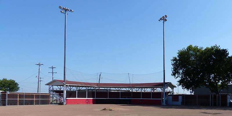 Joe Campbell Stadium Grandstand Field View Rossville KS